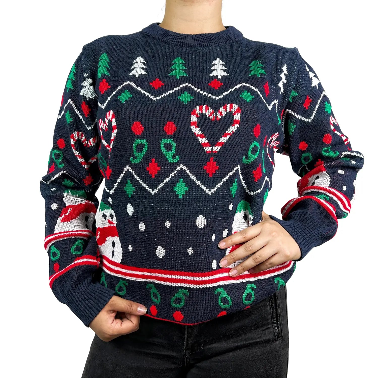 Sweater Navideño Unisex Muñecos & Dulces