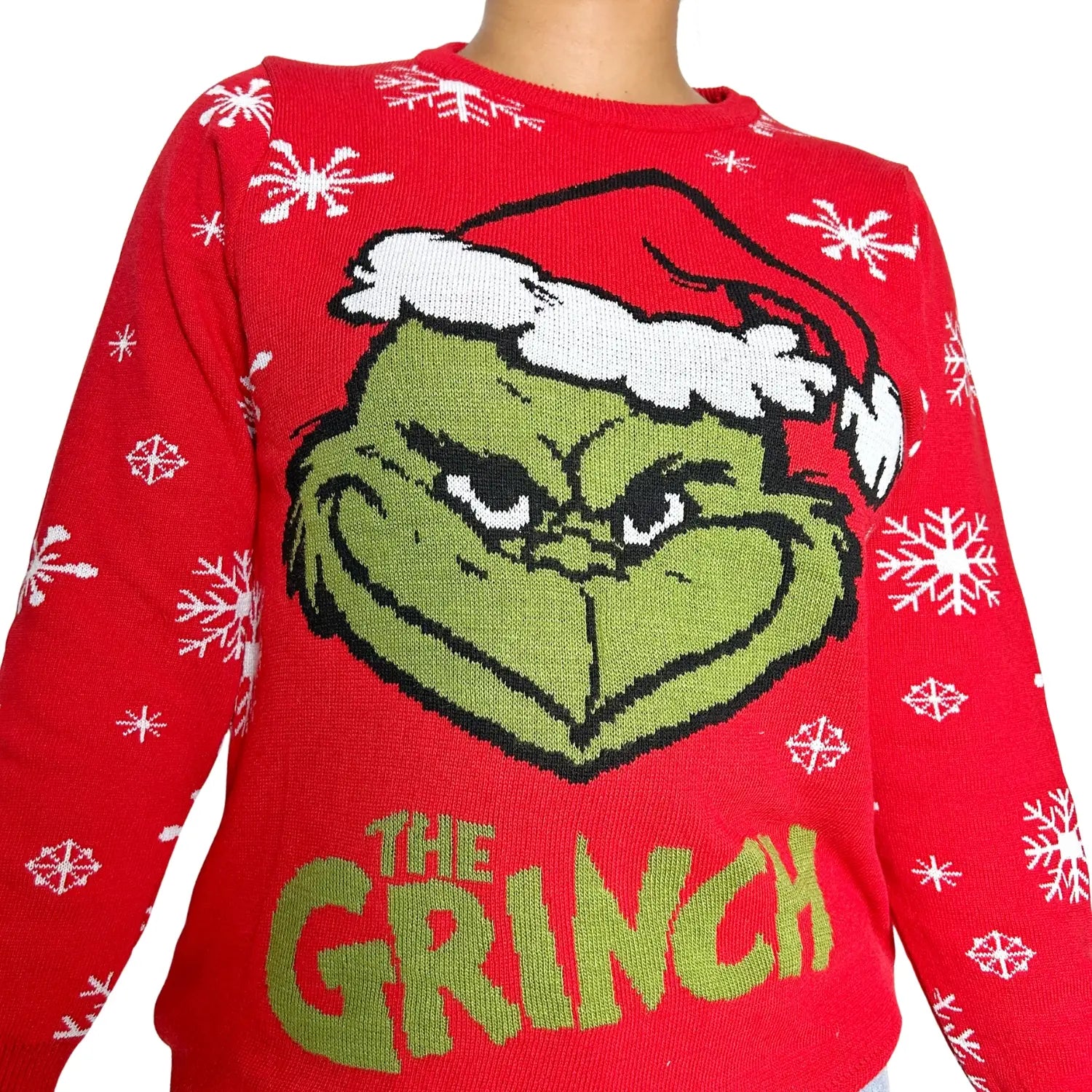 Sweater navideño unisex Edición Roja con Copos de Nieve🎄✨