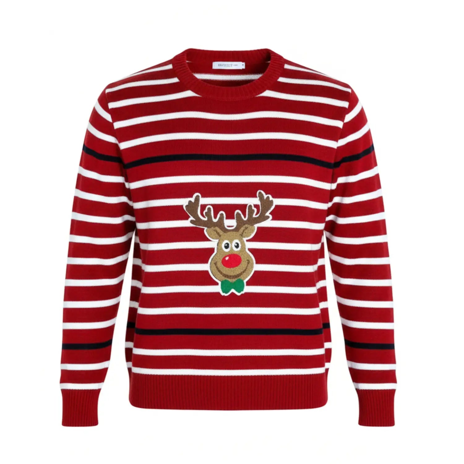Sweater navideño unisex Reno Rayado 🎄🦌