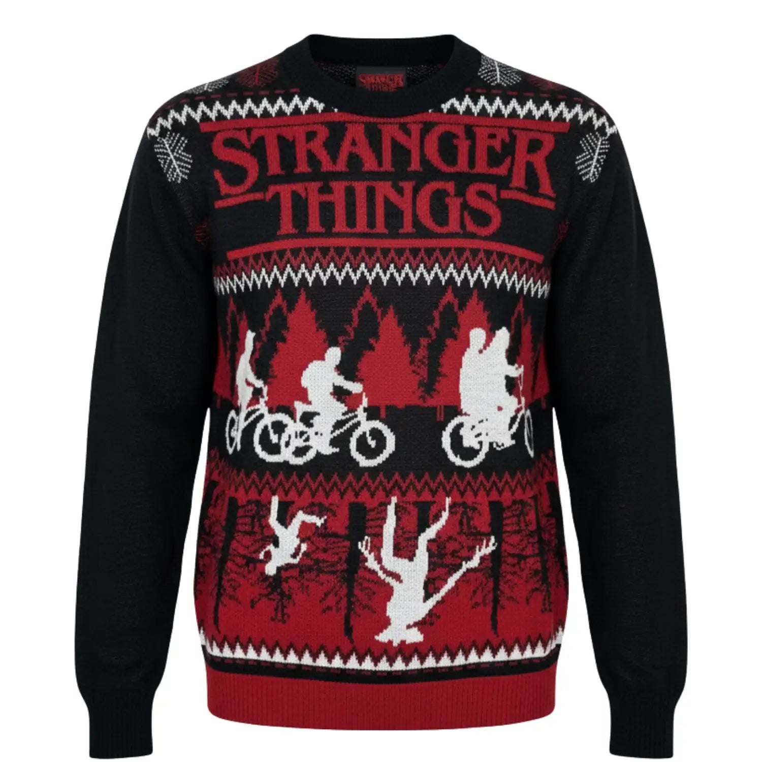 Sweater Navideño Stranger Things Upside Down – Tejido Delgado
