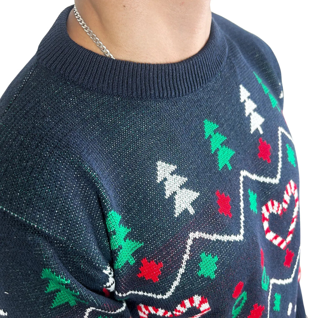 Sweater Navideño Unisex Muñecos & Dulces