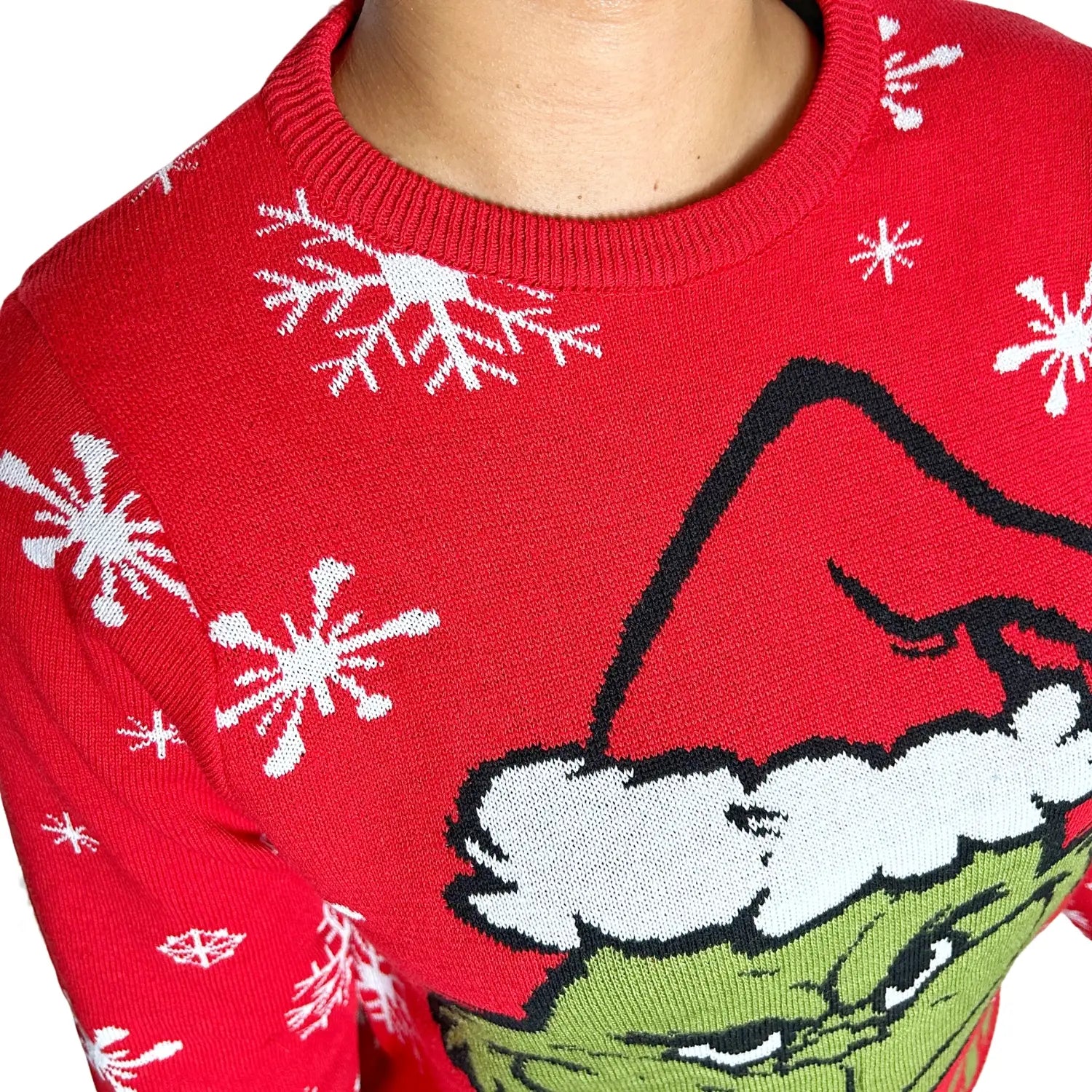 Sweater navideño unisex Edición Roja con Copos de Nieve🎄✨