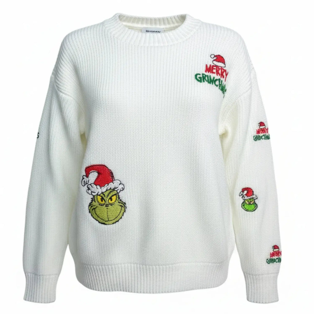 Sweater Navideño para mujer GrinchChic 🤍😈