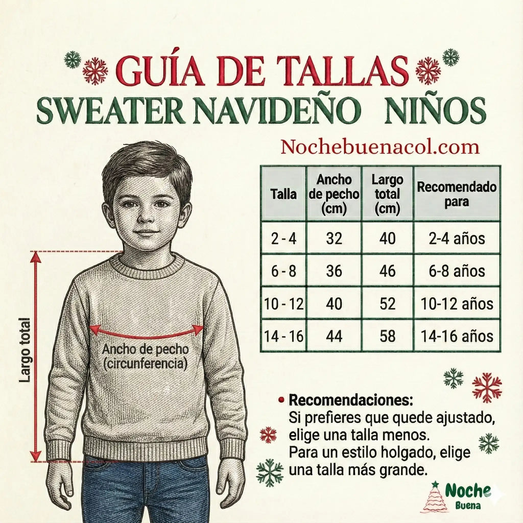 Sweater Navideño Unisex Galleta Nocturna 🌙🍪