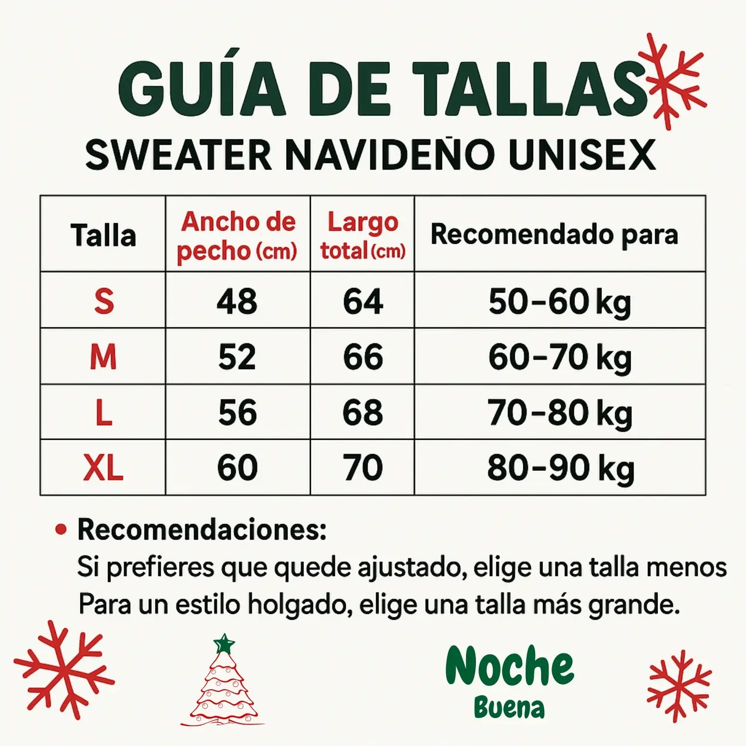 Sweater Navideño Unisex Muñecos & Dulces