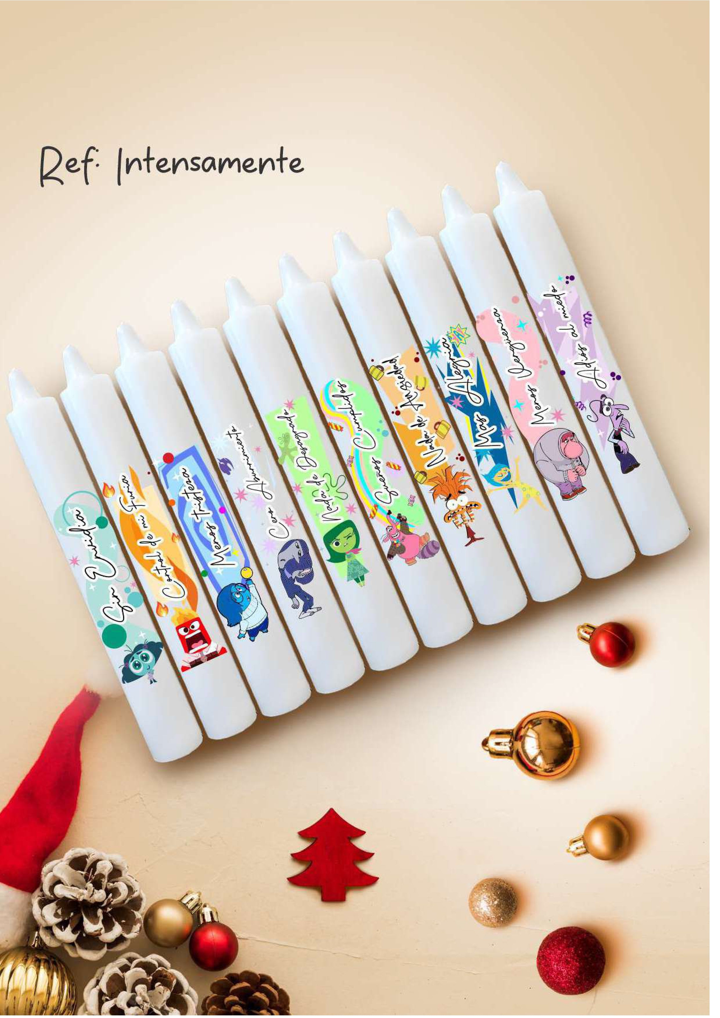 velas personalizadas de Intensa - mente